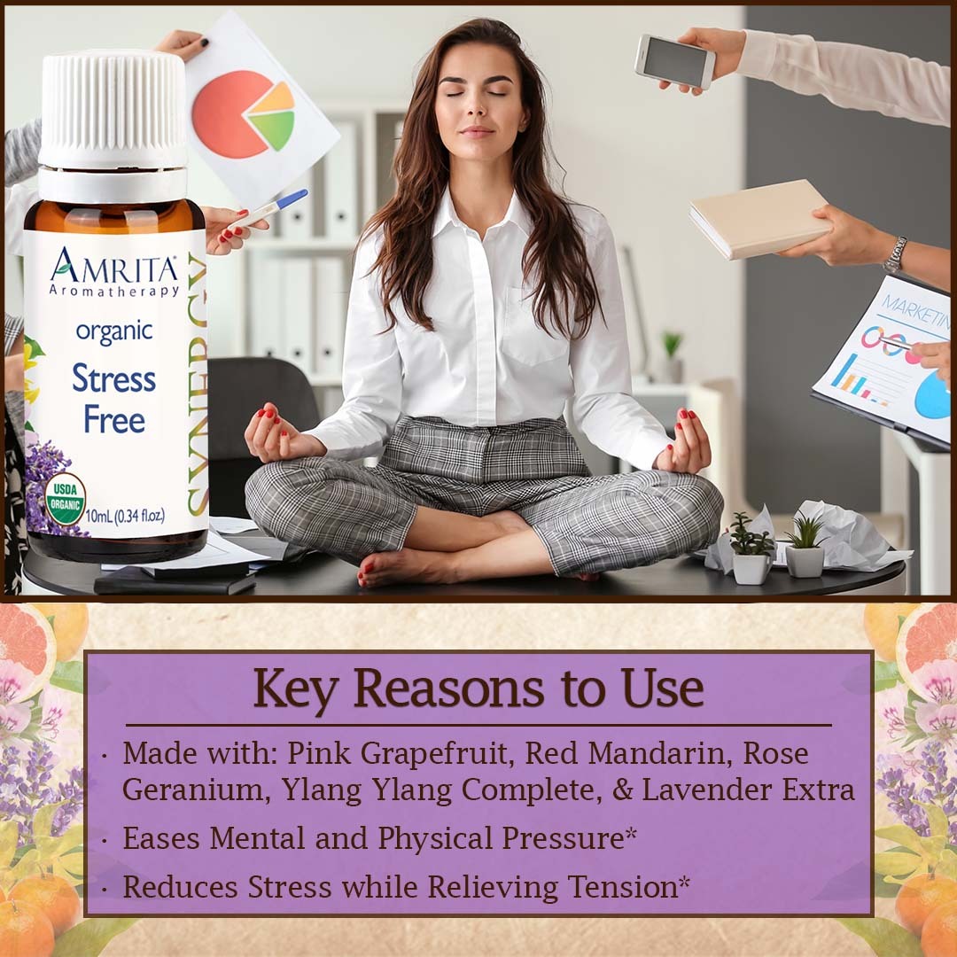 Relax and unwind with Stress Free Synergy Blend