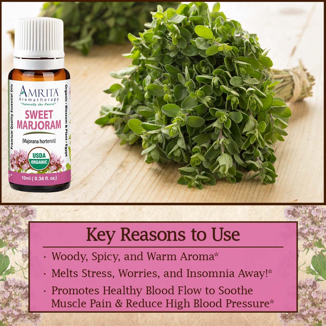 Ease tension with Sweet Marjoram Essential Oil